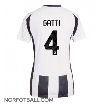 Billige Fotballdrakt Juventus Federico Gatti #4 Replika Hjemmedrakt Dame 2024-25 Kortermet